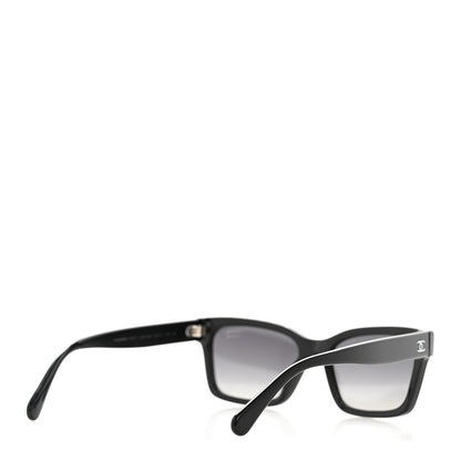 Chanel Acetate Polarized Square Sunglasses 5417 Black 4 of 8