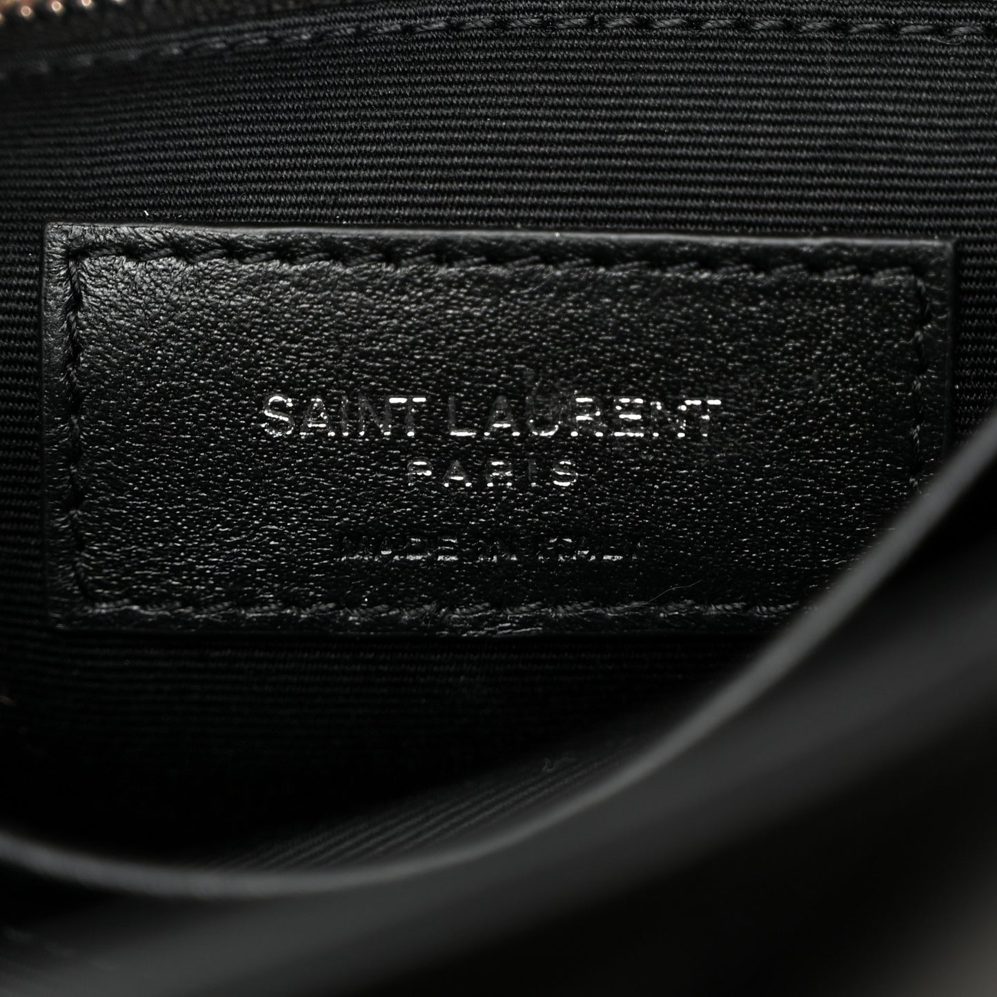 Calfskin Y Quilted Monogram Toy Loulou Crossbody Bag Black
