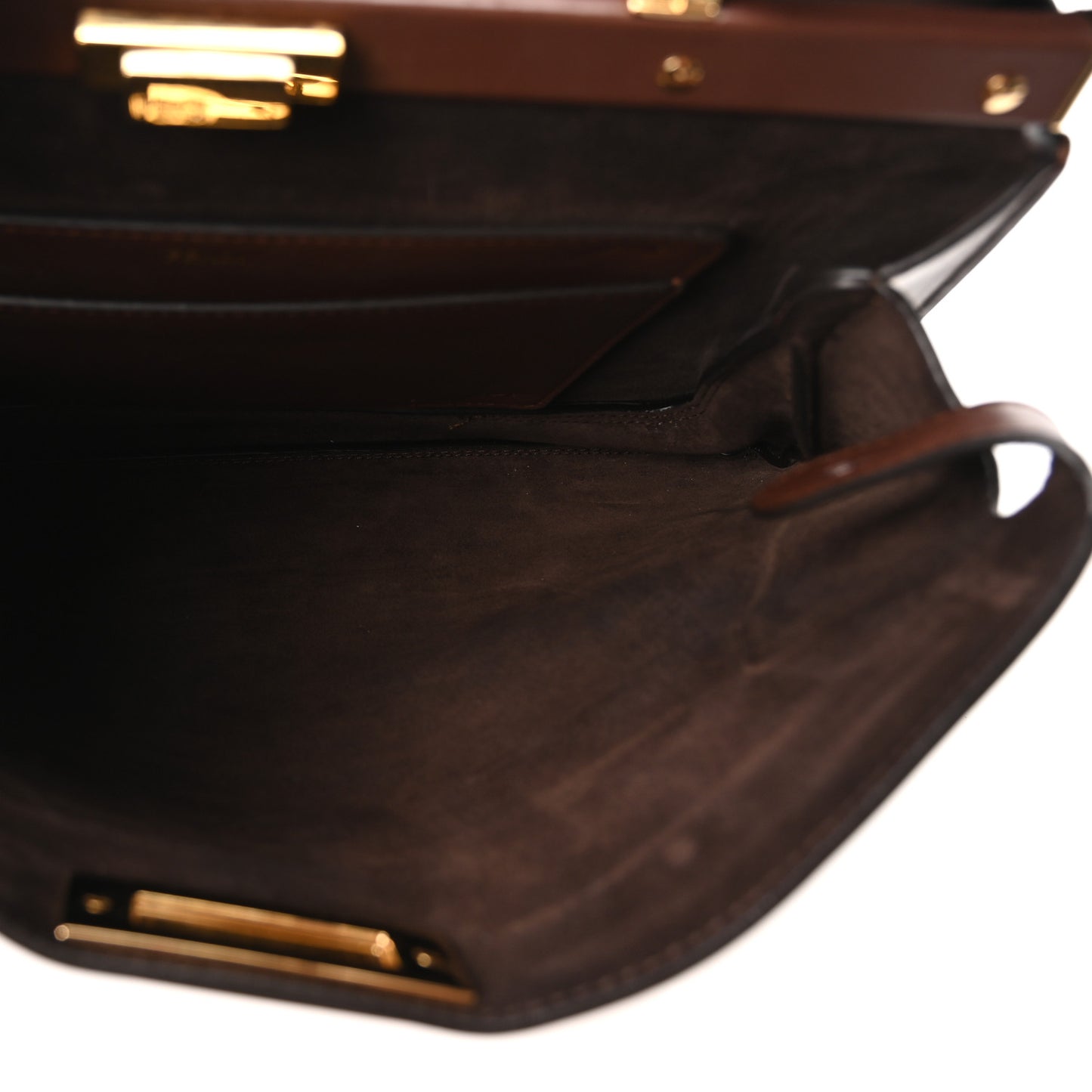 Vitello Large Soft Peekaboo Brown