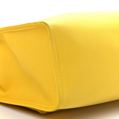 Hermes Vache Hunter Toile Herbag Zip 31 PM Lime Naturel 9 of 10