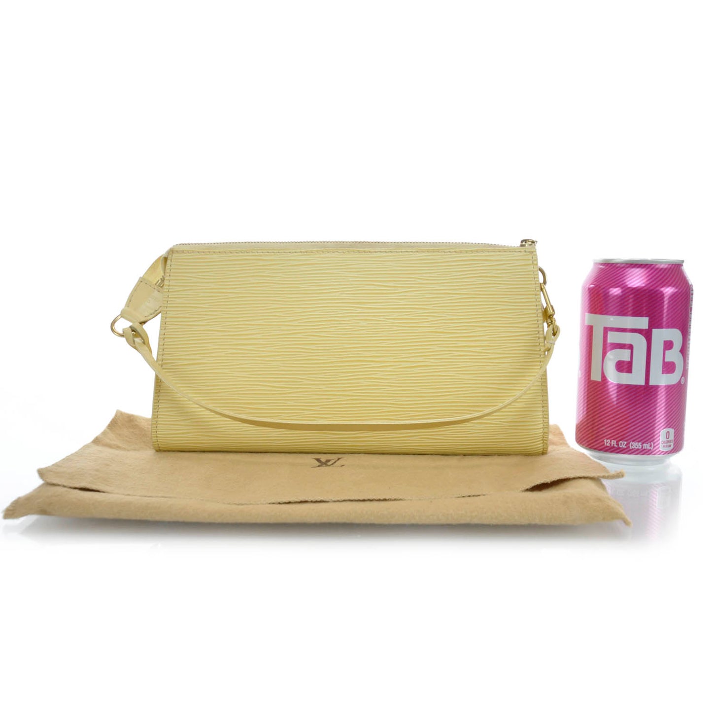 Epi Pochette Accessories 24 Bag Vanilla