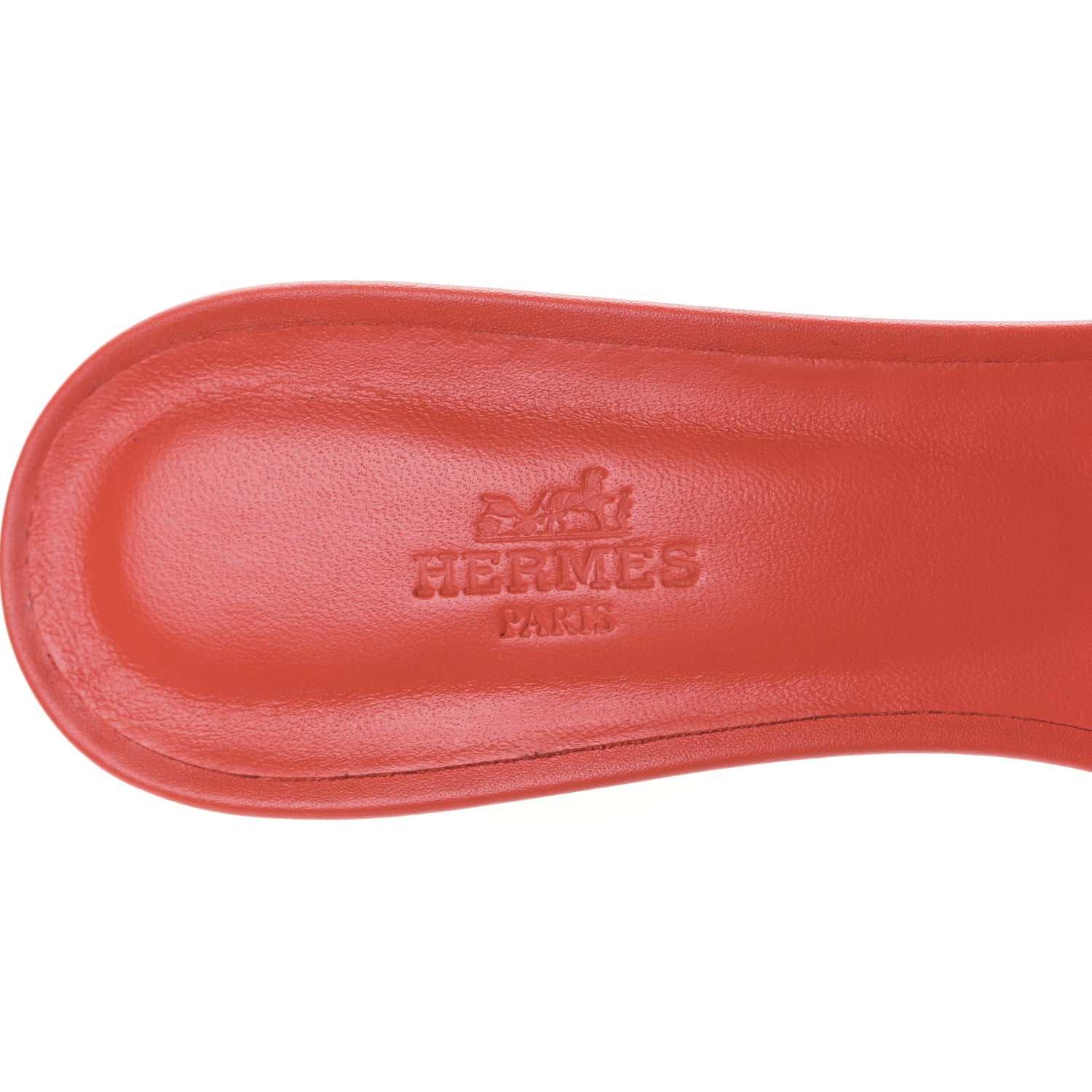 Hermes Calfskin Oasis Sandals 40 Coquelicot 7 of 9