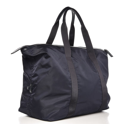 Prada Tessuto Nylon Saffiano Duffel Bag Blue 3 of 9