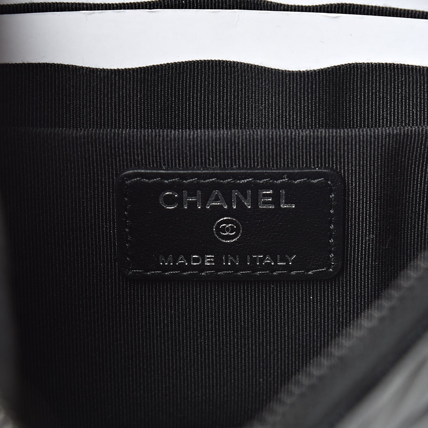 Aged Calfskin Quilted Small Gabrielle Pouch So Black