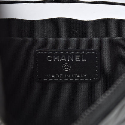 Chanel Aged Calfskin Quilted Small Gabrielle Pouch So Black 6 of 8