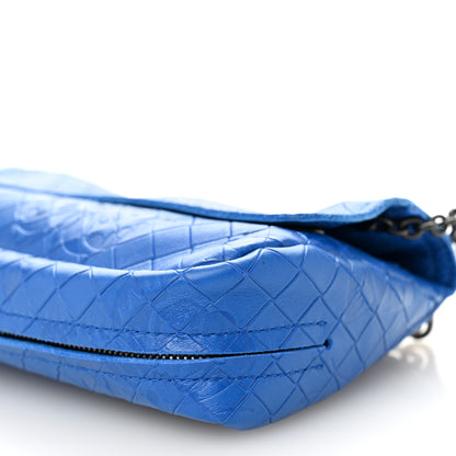 Bottega Veneta Calfskin Intrecciomirage Embossed Butterfly Small Chain Crossbody Signal Blue 11 of 11