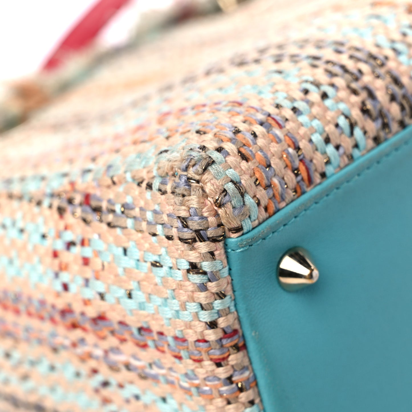 Tweed Heart Deco Medium Lady Dior Multicolor
