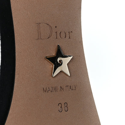Christian Dior Crystal Suede Embroidered Dway 65mm Sandals 38 Black 8 of 8