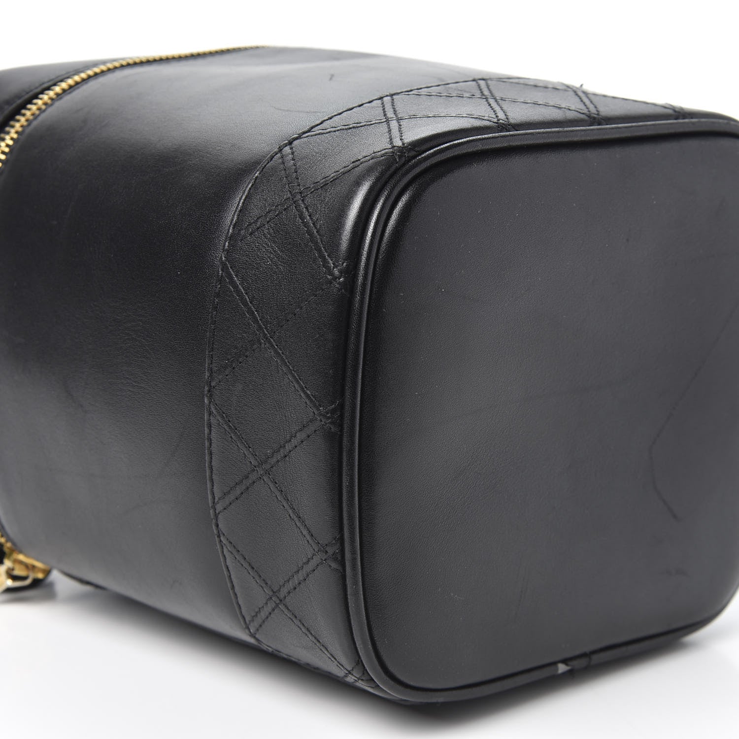 Chanel Lambskin Vanity Cosmetic Case Black 5 of 9