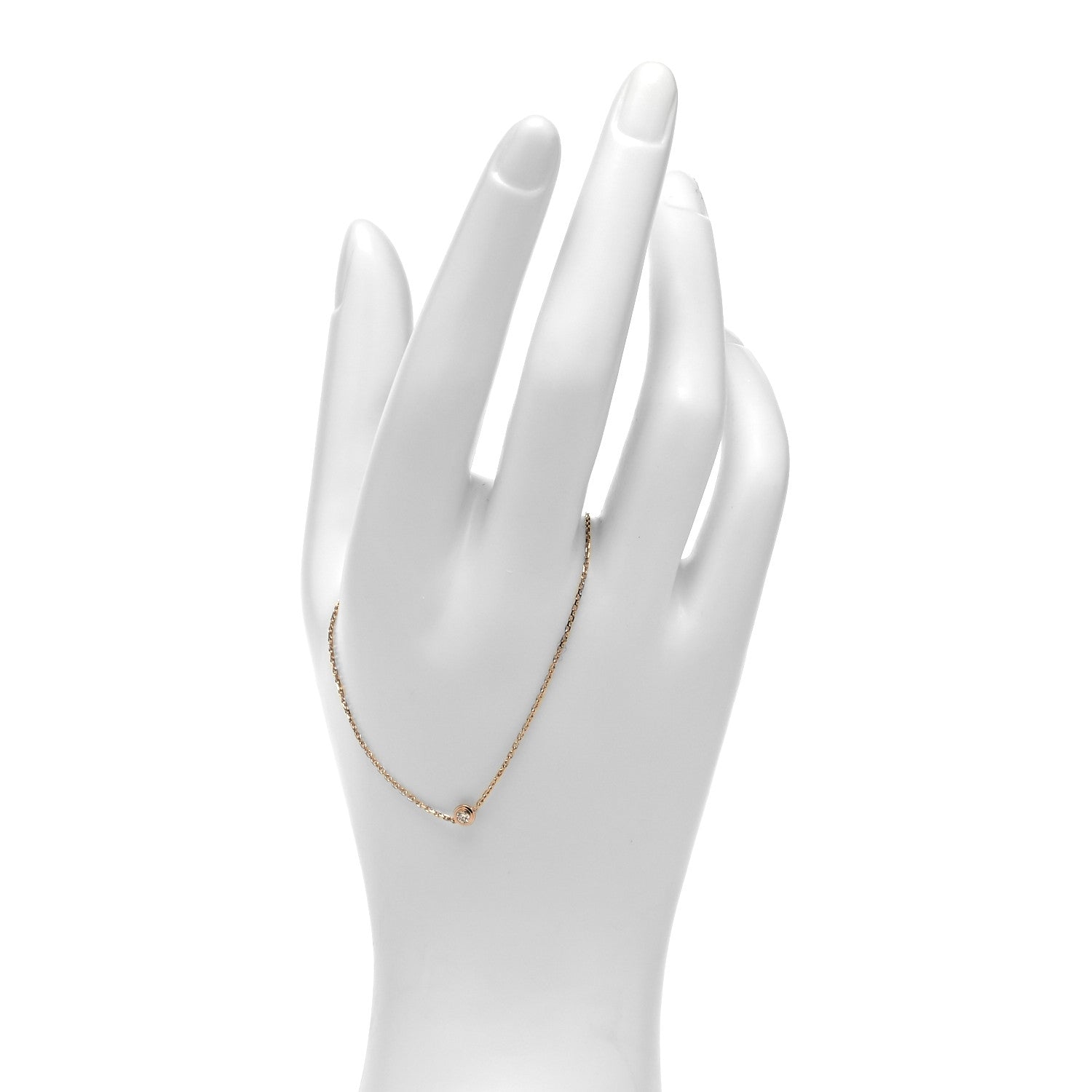 Cartier 18K Pink Gold Diamond XS D'Amour Bracelet 2 of 6