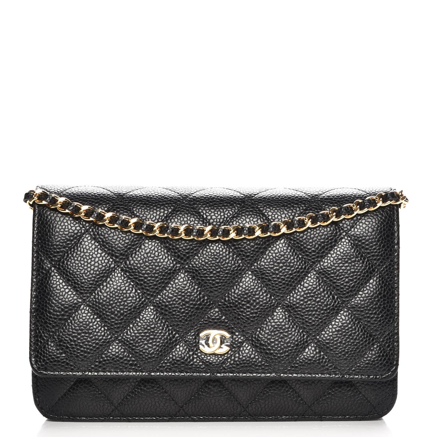 Chanel Caviar Quilted Wallet On Chain WOC Black 1 of 9