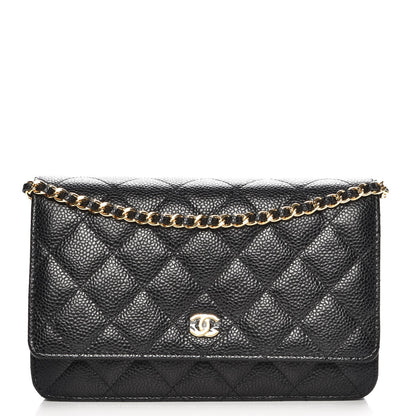 Chanel Caviar Quilted Wallet On Chain WOC Black 1 of 9