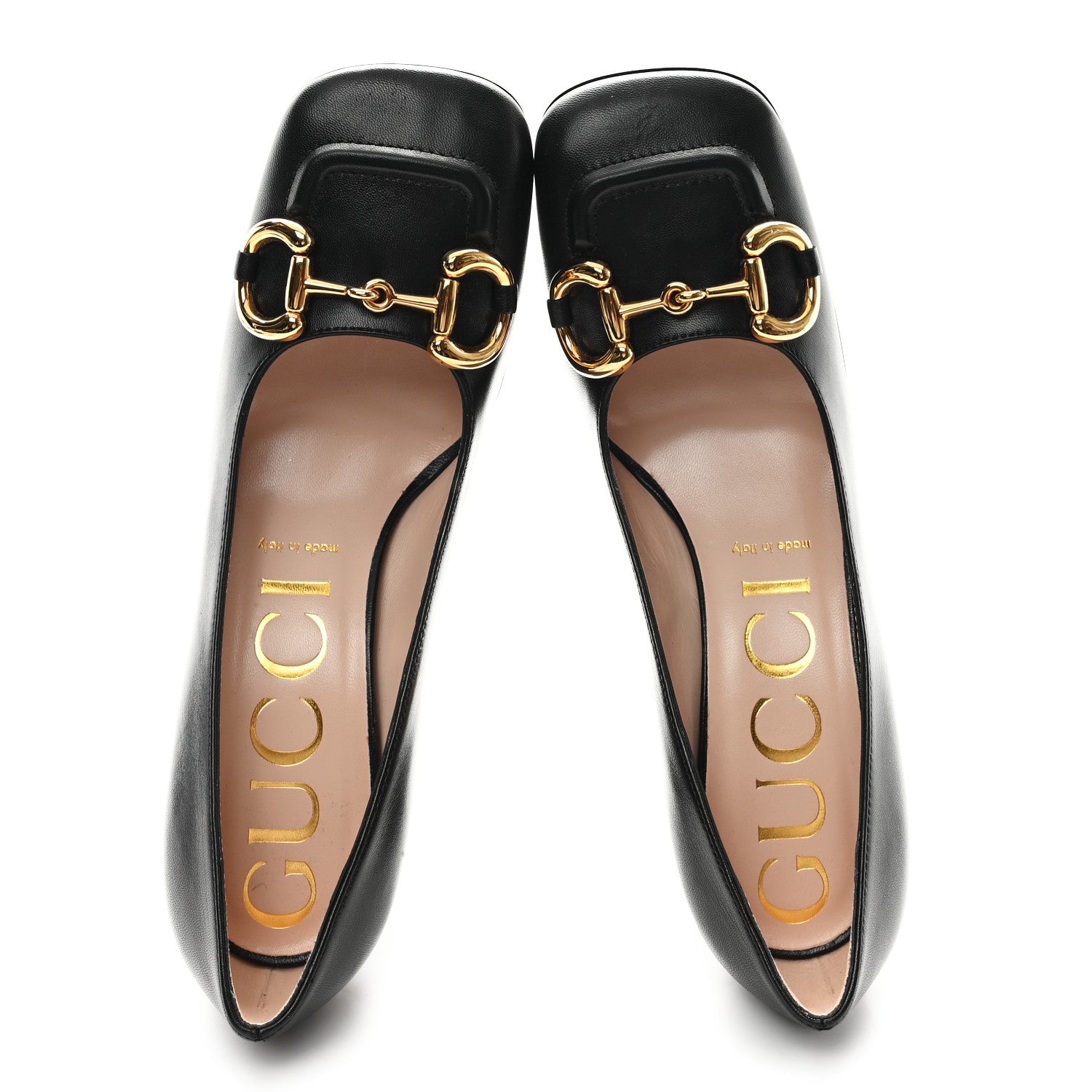 Gucci Malaga Kid Horsebit 75mm Pumps 38.5 Black 2 of 12
