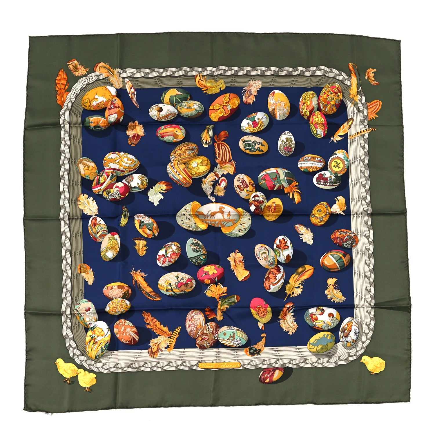 Hermes Silk Couvee d'Hermes Scarf 90 Multicolor 1 of 4