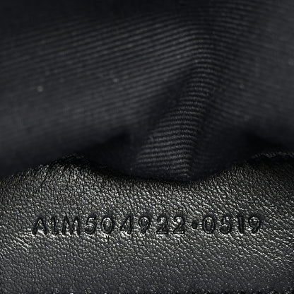 Saint Laurent Grain De Poudre Chevron Monogram Bill Pouch Black 7 of 8