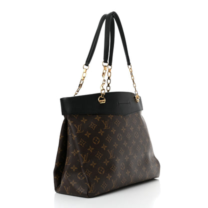 Louis Vuitton Monogram Pallas Shopper Black 3 of 9