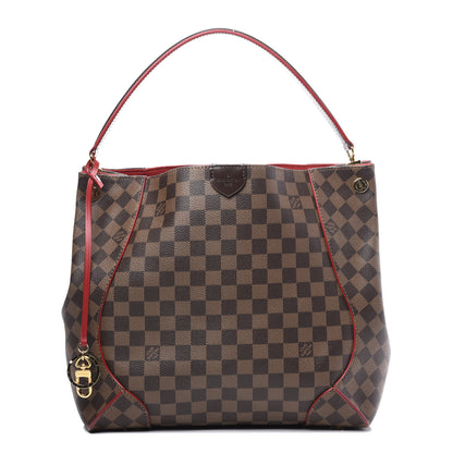 Louis Vuitton Damier Ebene Caissa Hobo Cherry 1 of 11