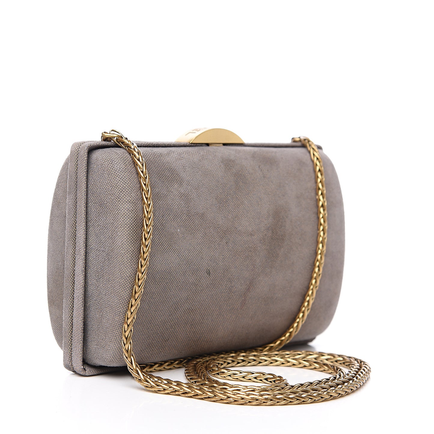 Satin Evening Clutch Gold
