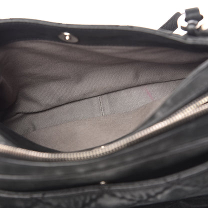 Chanel Iridescent Calfskin Quilted Relax CC Camera Case Black 10 of 16