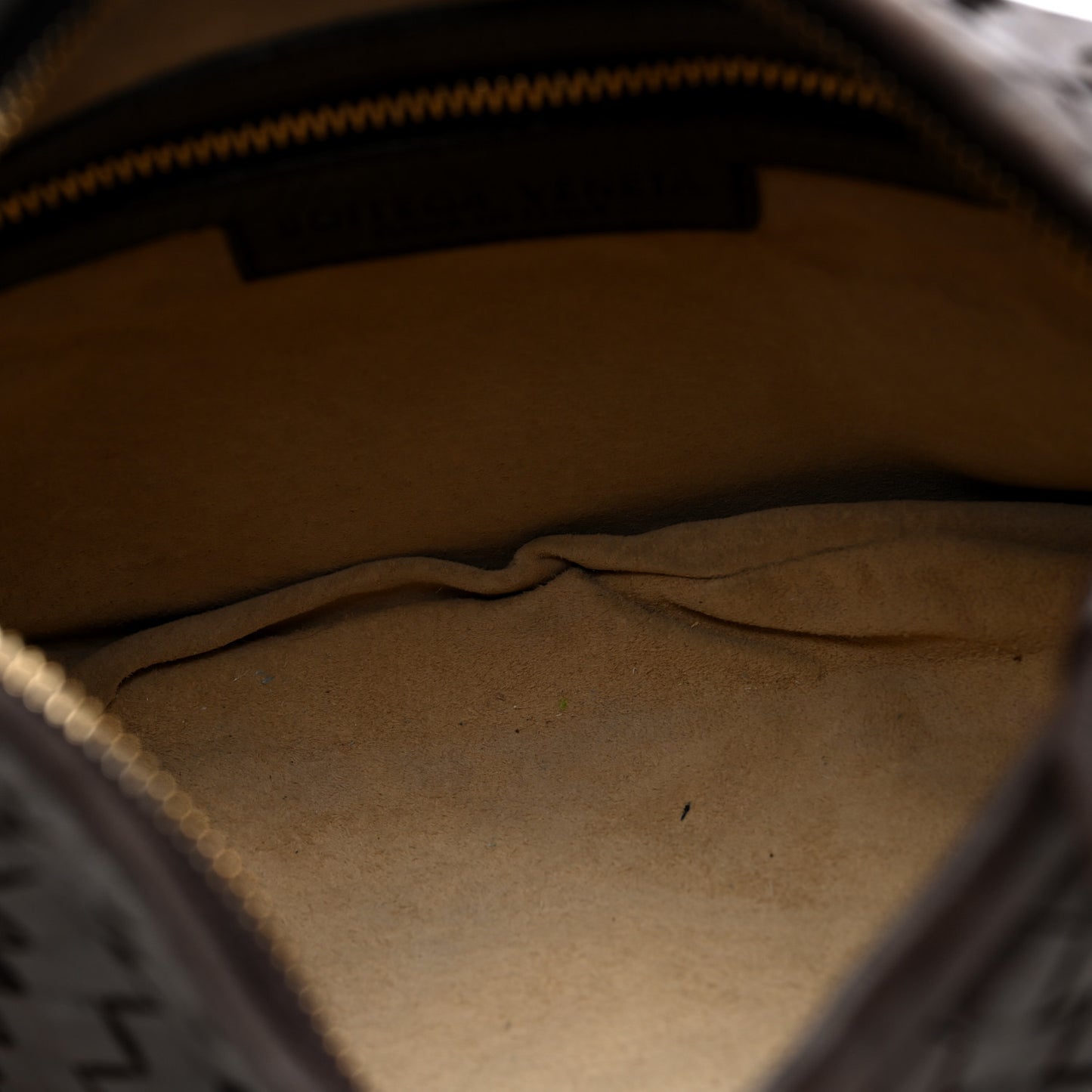 Nappa Intrecciato Mini Veneta Hobo Ebano