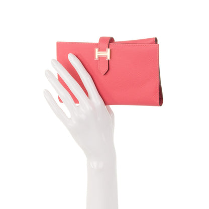 Hermes Epsom Tri-Fold Bearn Wallet Rose Azalee 2 of 13
