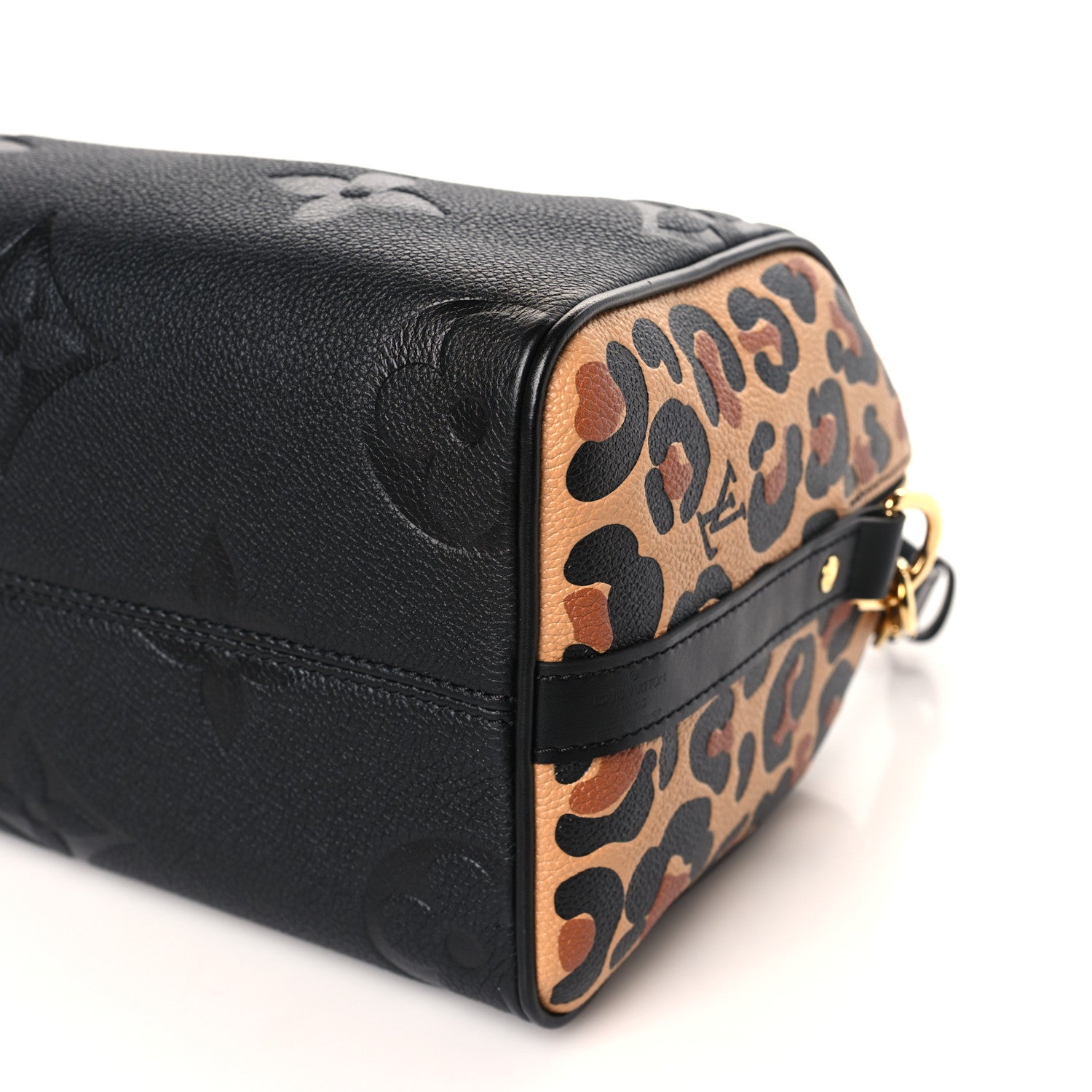 Louis Vuitton Empreinte Monogram Giant Wild At Heart Speedy Bandouliere 25 Black 8 of 8