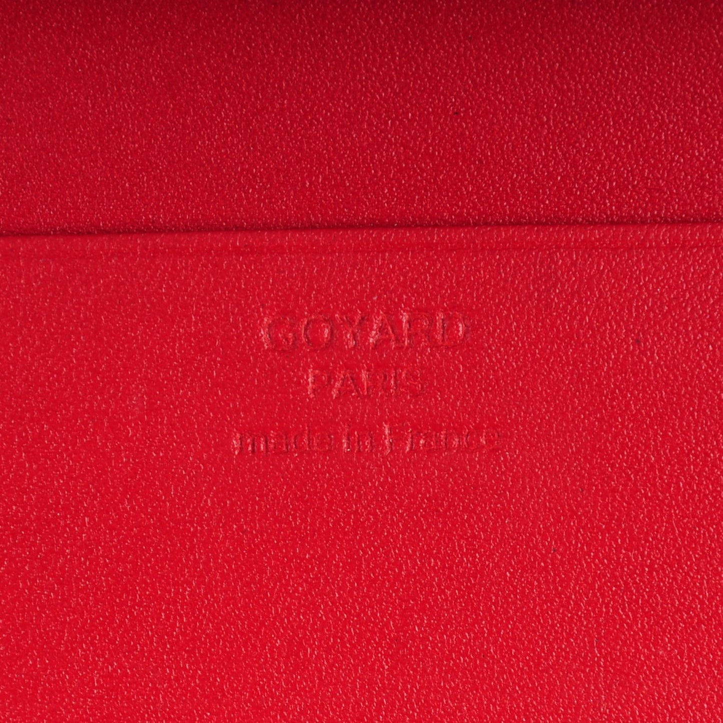 Goyardine Bi-Fold Wallet Red