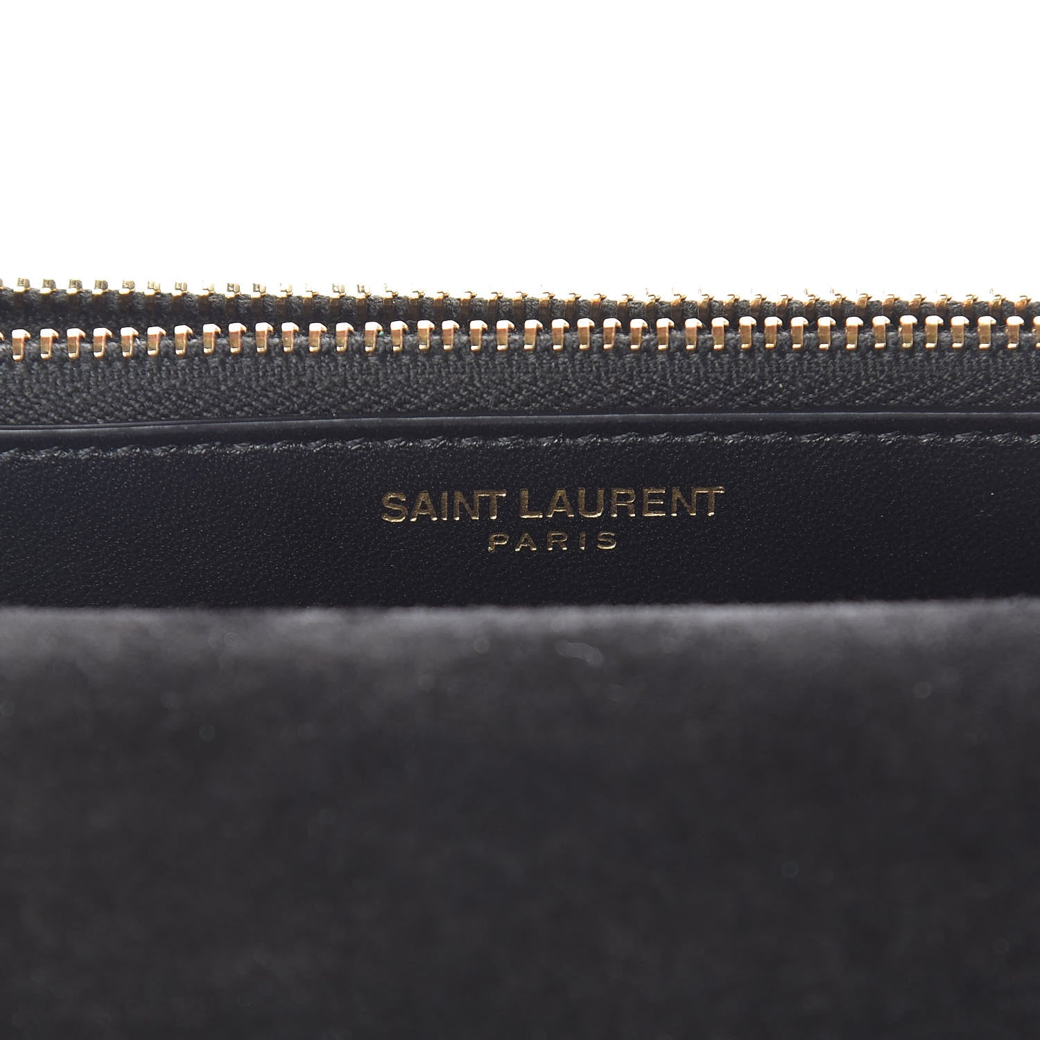 Saint Laurent Laminated Calfskin Classic Monogram Kate Tassel Chain Wallet Green 6 of 12