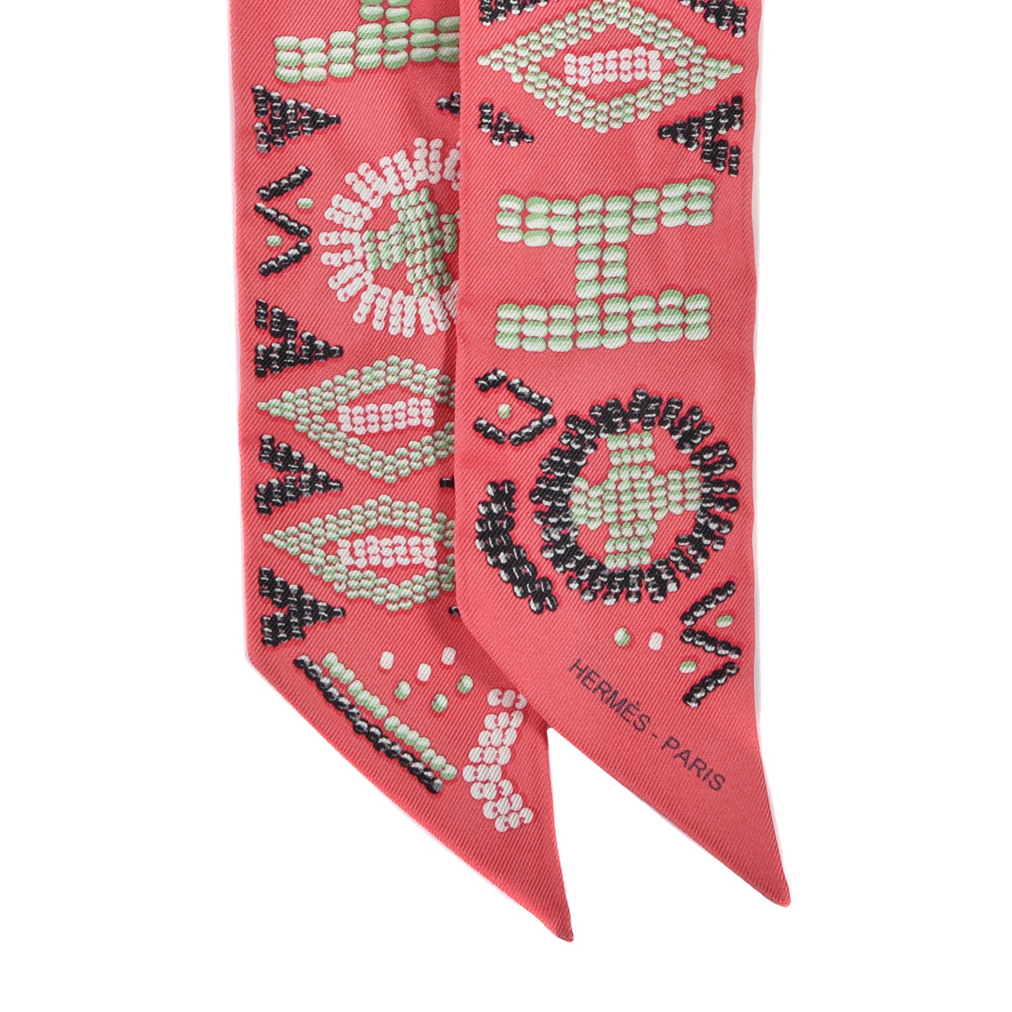 Silk Kelly En Perles Twilly Rose Vert Black