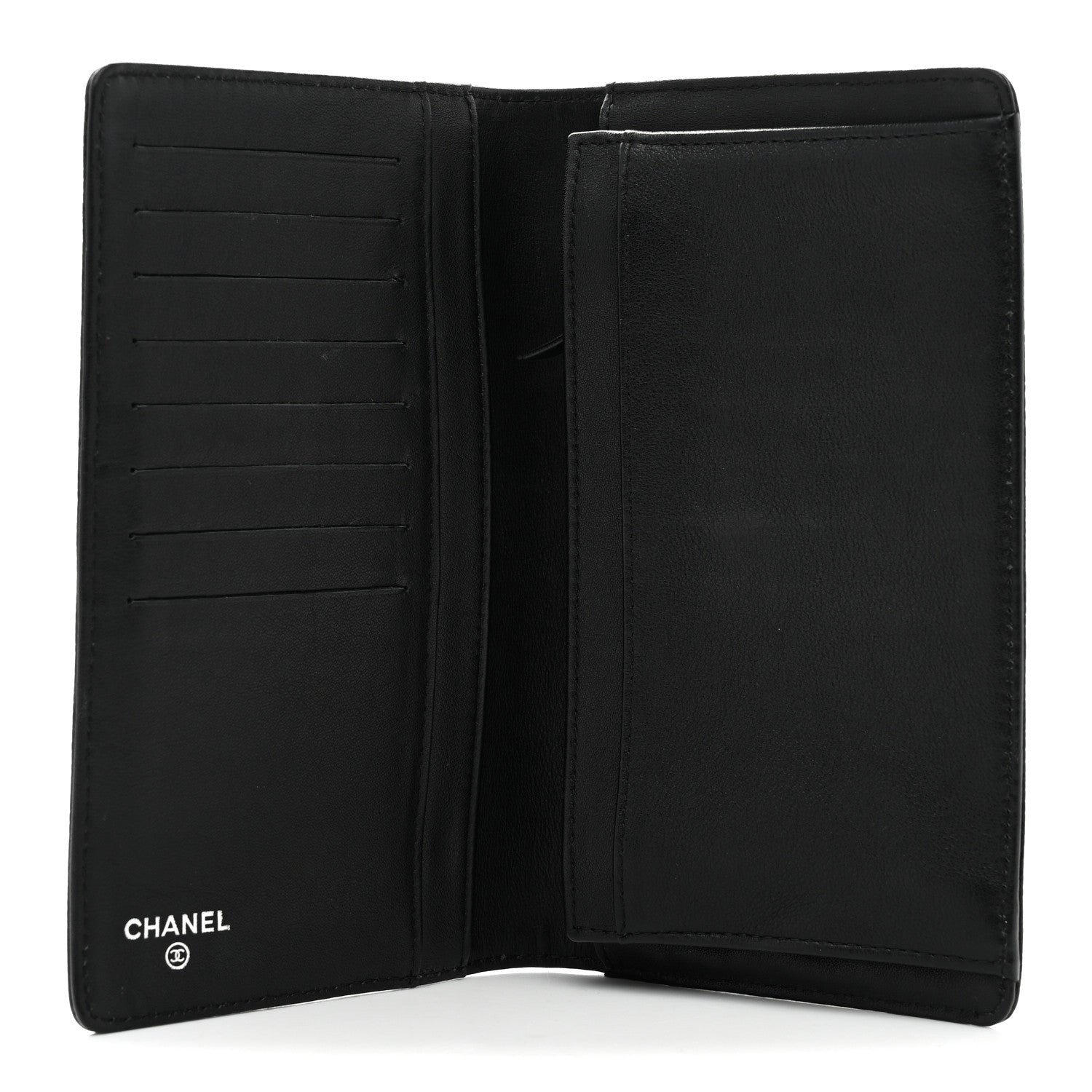 Chanel Caviar Timeless CC Yen Wallet Black 5 of 9