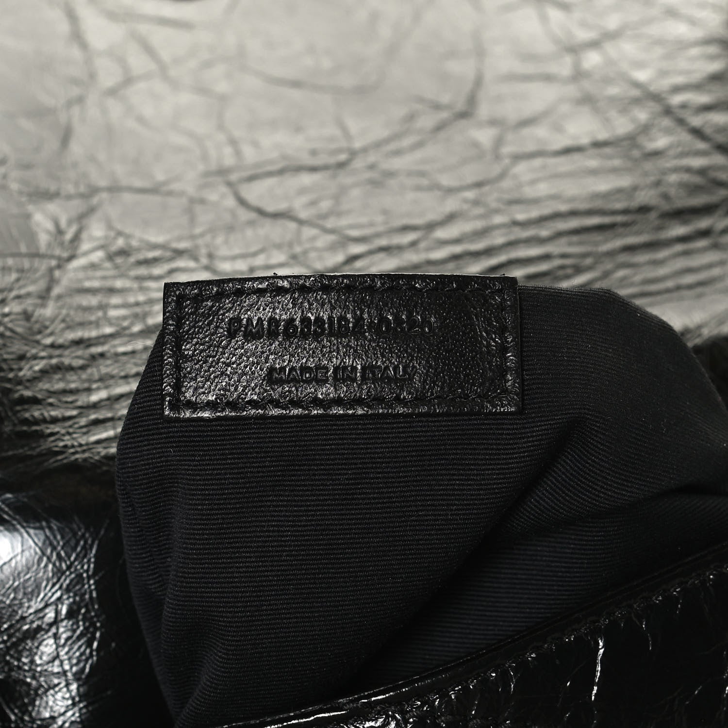 Saint Laurent Crinkled Calfskin Matelasse Monogram Medium Niki Chain Satchel Black 7 of 11