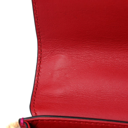 Gucci Calfskin Small Padlock Shoulder Bag New Rosette Hibiscus Red 12 of 12