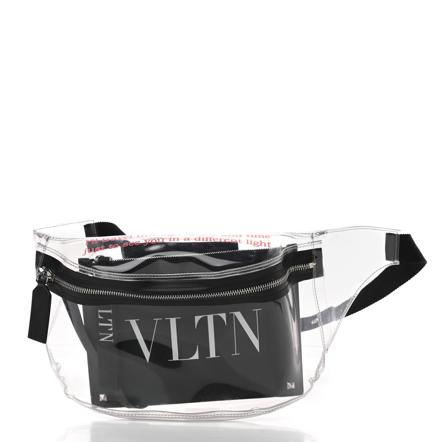 PVC VLTN Belt Bag Black