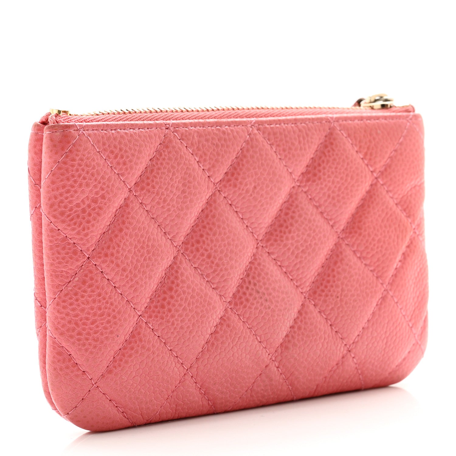 Chanel Caviar Quilted Small Cosmetic Case Pink 3 of 7