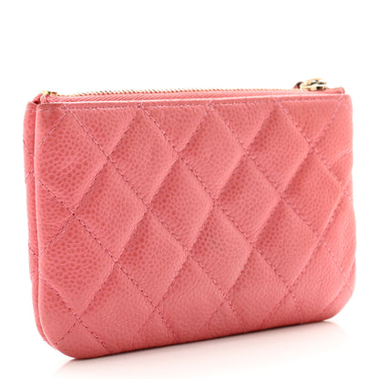 Chanel Caviar Quilted Small Cosmetic Case Pink 3 of 7