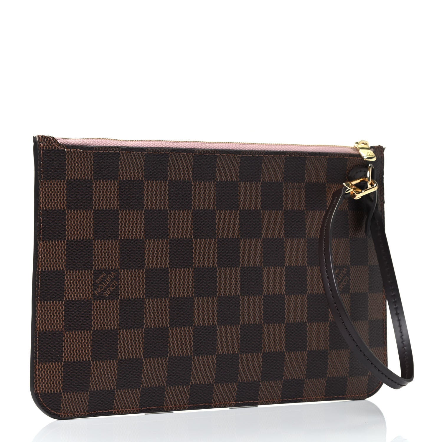 Louis Vuitton Damier Ebene Neverfull MM GM Pochette Rose Ballerine 2 of 4