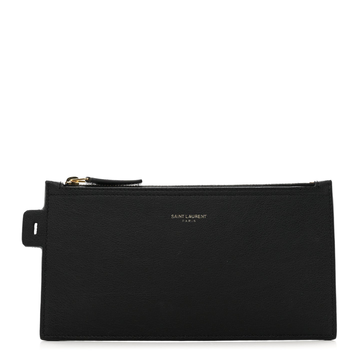 Calfskin North-South Shopping Tote Pouch Black