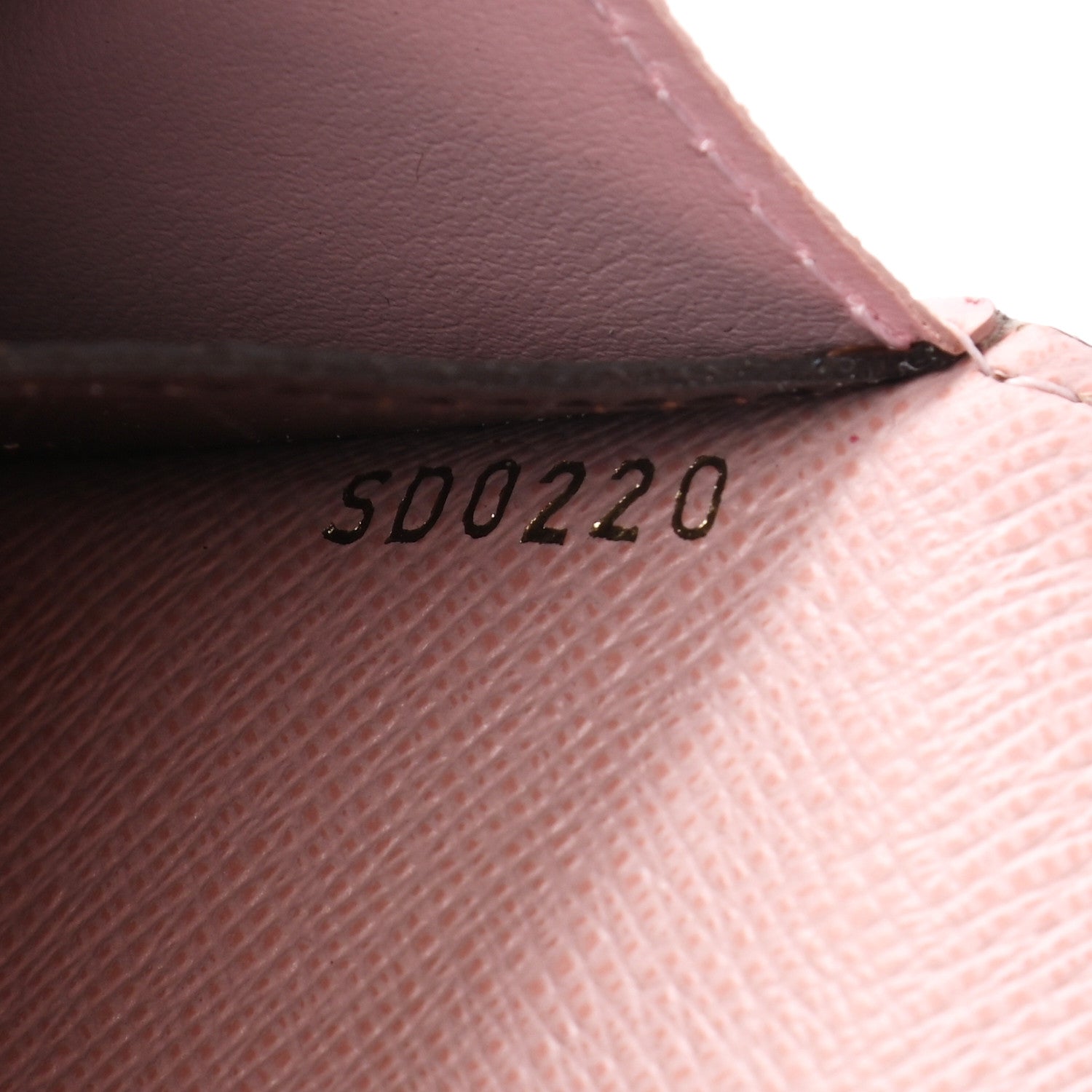 Louis Vuitton Damier Ebene Emilie Wallet Rose Ballerine 7 of 7