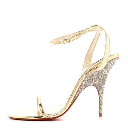 Christian Louboutin Specchio Arch Queen Strass 100 Platform Sandals 39 Platine 1 of 12