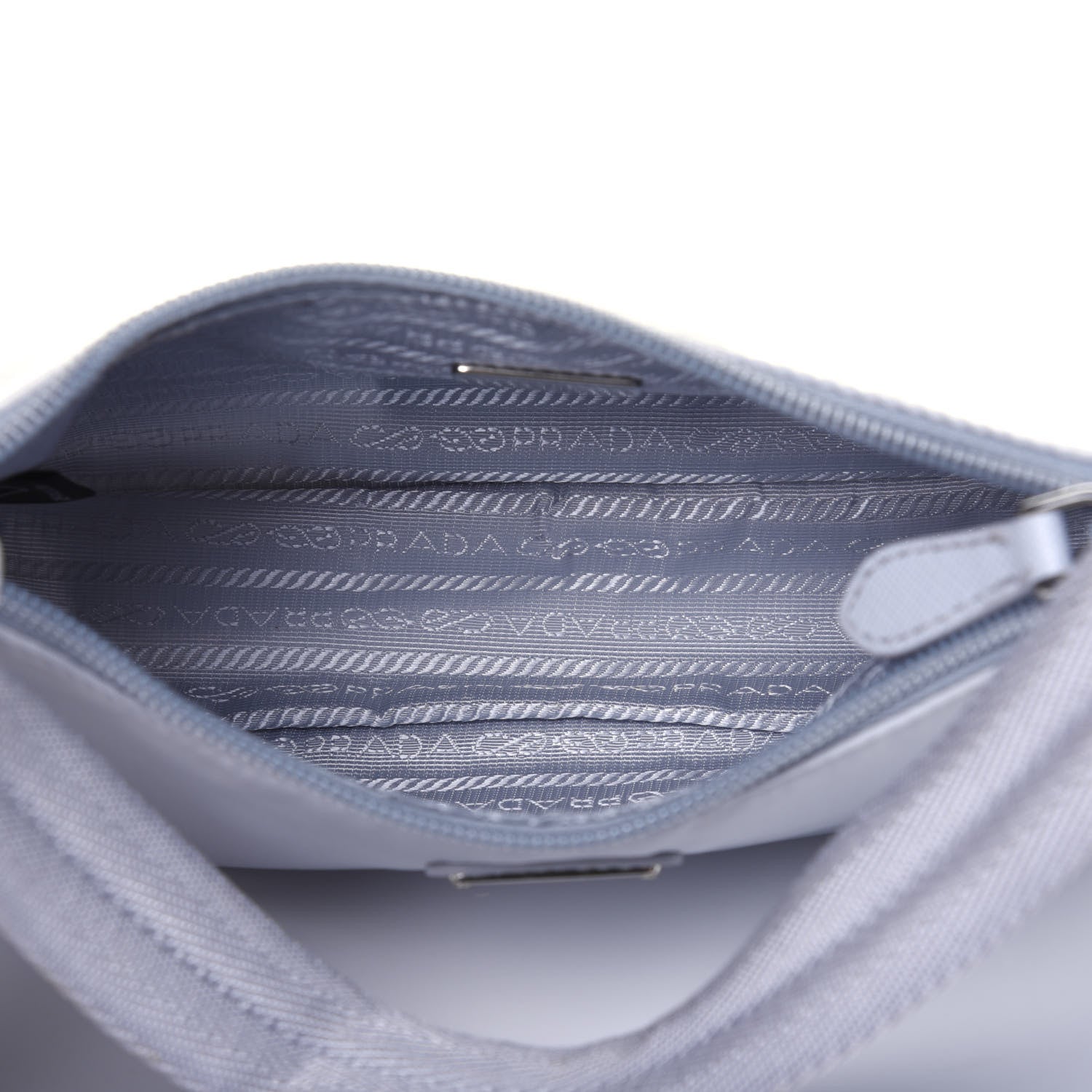 Prada Tessuto Nylon Mini Re-Edition 2000 Bag Fiordaliso 5 of 14