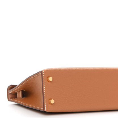 Hermes Epsom Mini Kelly Sellier 20 Gold 9 of 11