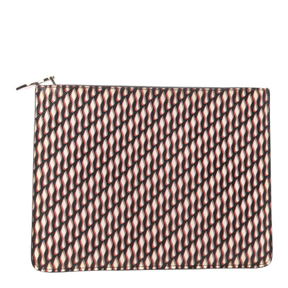 Christian Louboutin Saffiano Printed Zip Pouch Multicolor 1 of 7