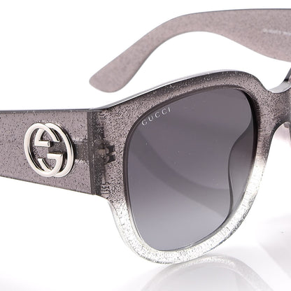 Gucci Glitter Square Optyl Sunglasses 3836/F/S Black Silver 7 of 8