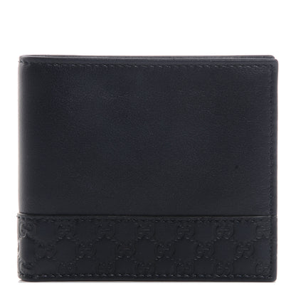 Gucci Microguccissima Trim Bi-Fold Wallet Blue 1 of 8