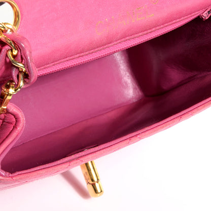 Chanel Lambskin Quilted Mini Square Flap Pink 5 of 10