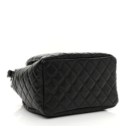Chanel Caviar Quilted CC Chain Bucket Drawstring Bag Black 4 of 10