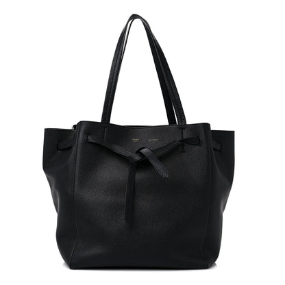 Celine Soft Grained Calfskin Small Belt Cabas Phantom Black 1 of 14