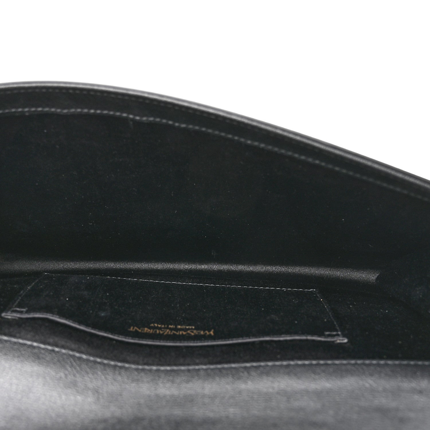 Saint Laurent Calfskin Monogram Large Belle De Jour Clutch Black 5 of 6