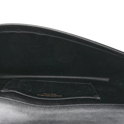 Saint Laurent Calfskin Monogram Large Belle De Jour Clutch Black 5 of 6
