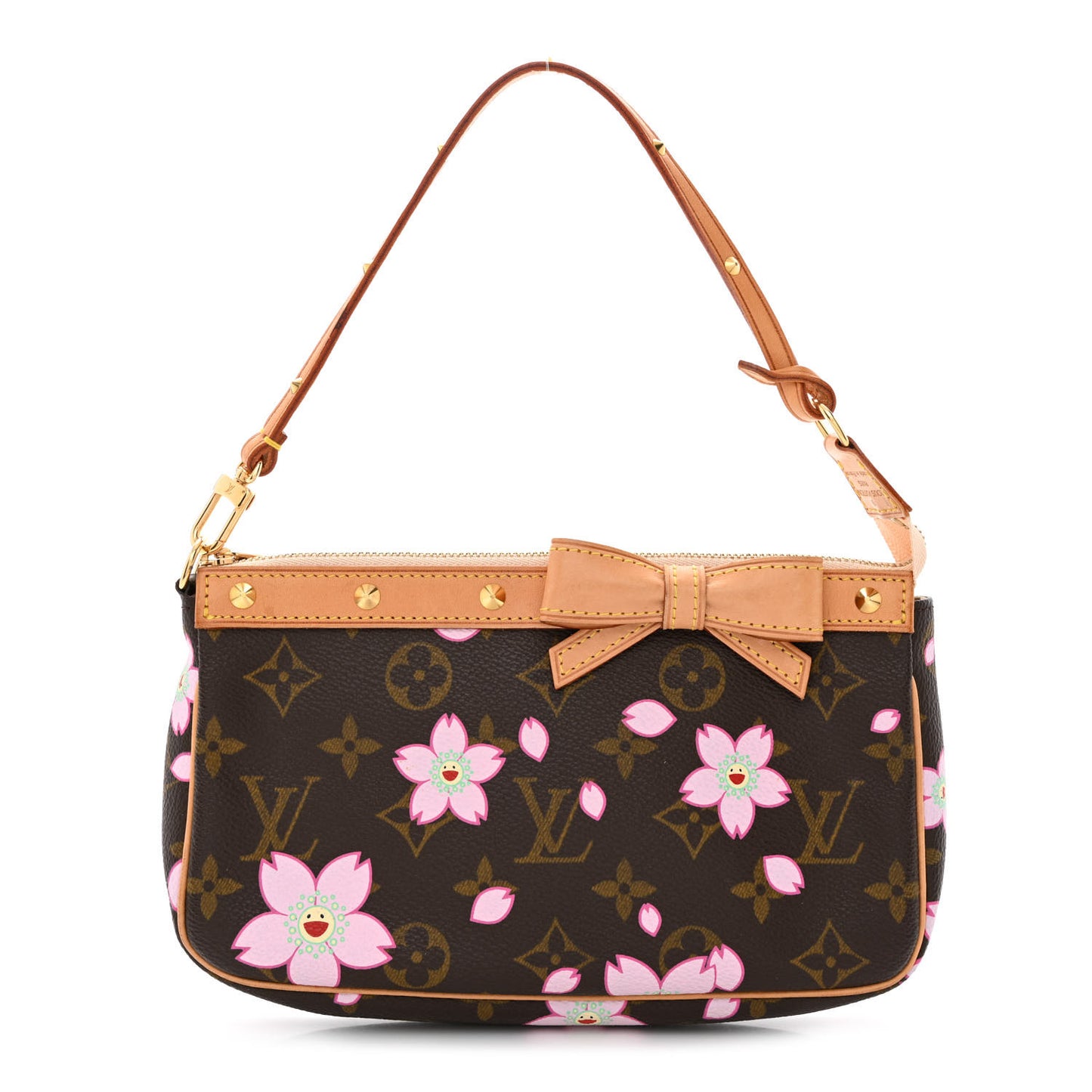 Monogram Cherry Blossom Pochette Accessories Brown